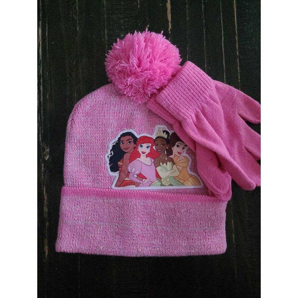Disney Princess Hat And Gloves Set Girls